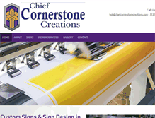 Tablet Screenshot of chiefcornerstonecreations.com